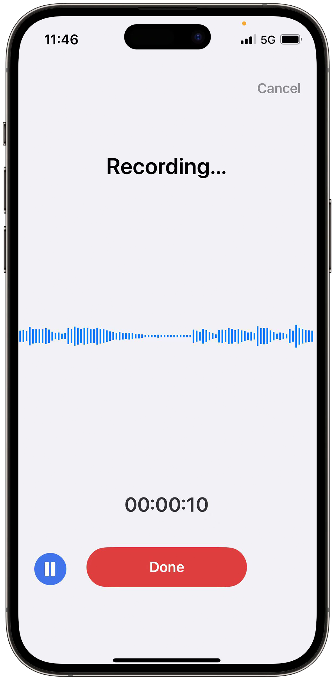 Record Audio Feature